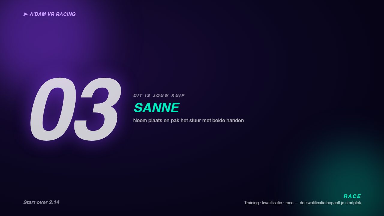 the screen in the rig · demo data