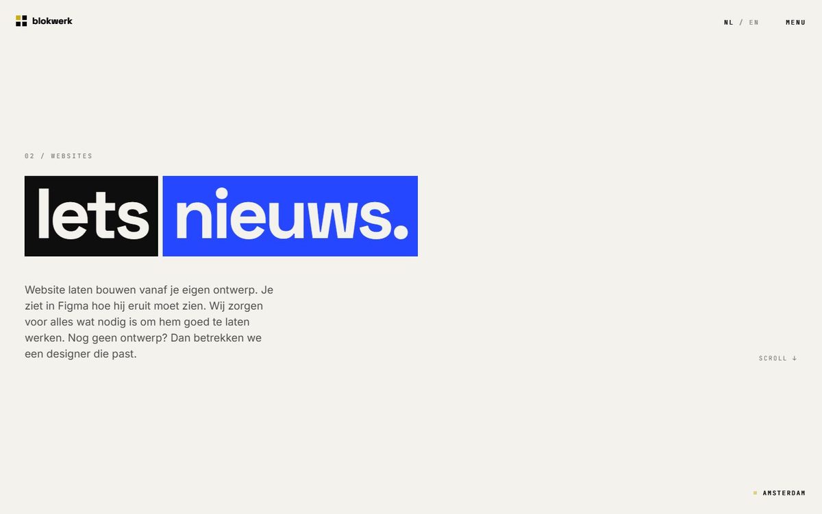 blokwerk.studio's websites page